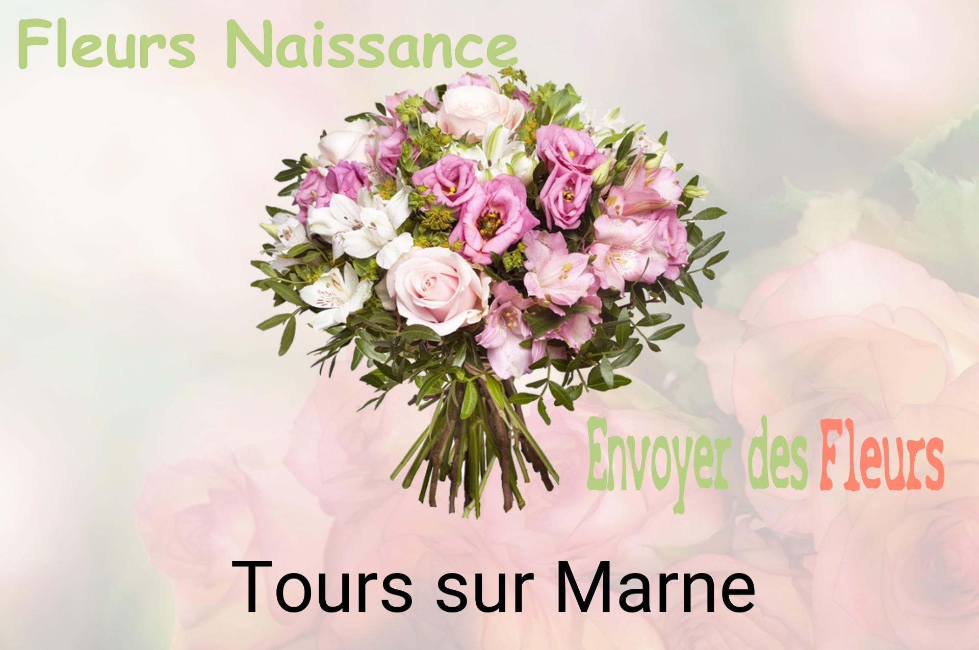 Bouquet de fleurs de naissance livré à Tours-sur-Marne