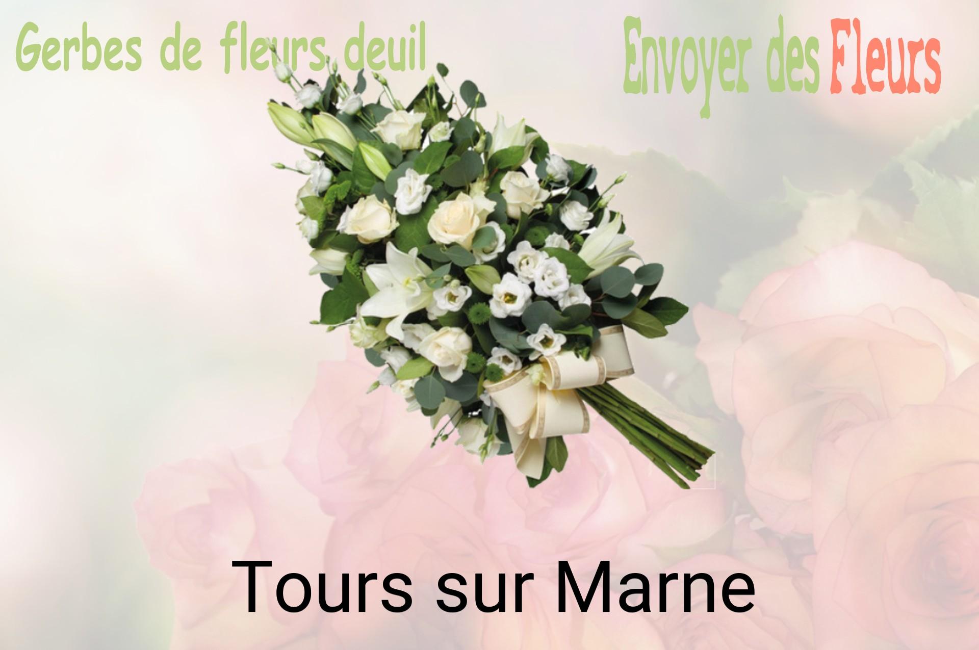 Gerbe de fleurs de deuil livrée à Tours-sur-Marne